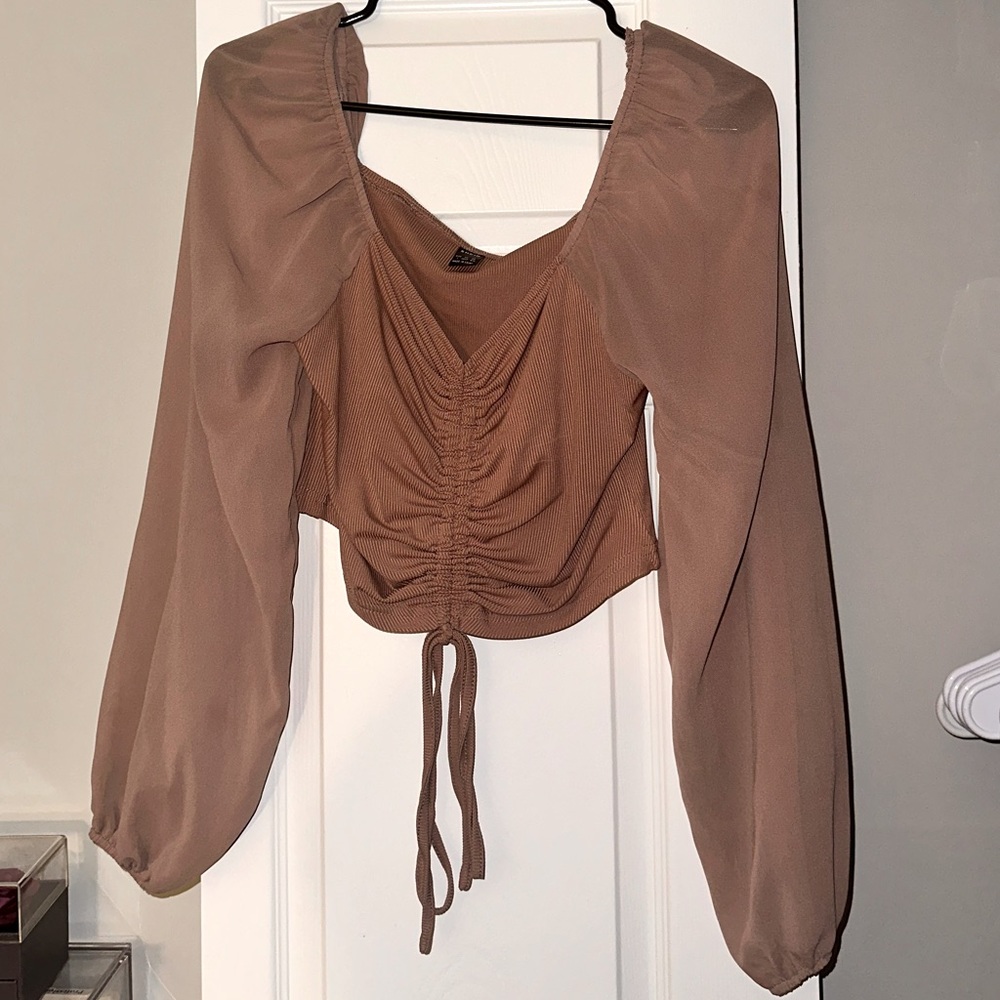 Blush crop top